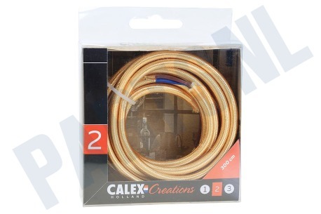 Calex  940272 Calex Textiel Omwikkelde Kabel Metallic Goud 3m