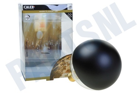 Calex  425478 Calex LED Volglas Filament 4W E27 Kopspiegel Zwart
