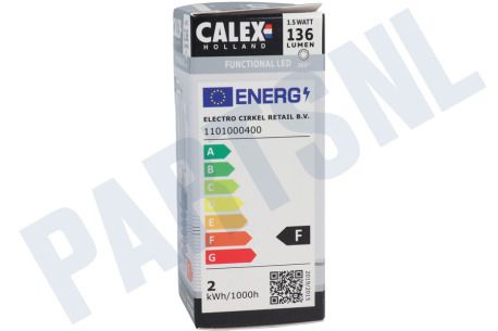 Calex  1101000400 LED Volglas Filament Schakelbordlamp 1,5W 136lm E14