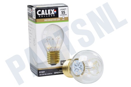 Calex  1301004400 Calex Pearl LED Kogellamp 240V 1,0W E27 P45, 14-leds