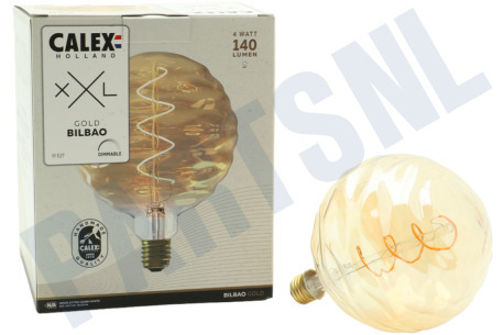 Calex  2101002400 Bilbao Led lamp 4W E27 Goud dimbaar