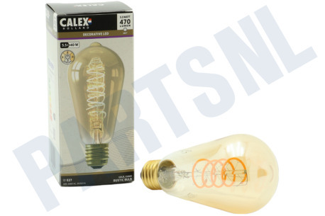 Calex  1001003300 LED Rustiek ST64 Goud Flex Filament E27 5,5W