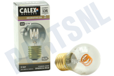 Calex  1001002300 LED Kogel P45 Titanium Flex Filament Dimbaar E27 4,0W