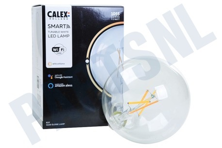 Calex  Smart LED Filament Clear Globelamp E27 Dimbaar