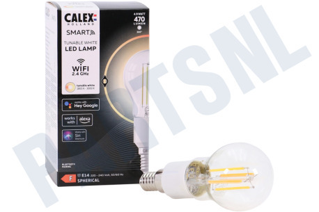 Calex  Smart LED Filament Clear Kogellamp E14 Dimbaar