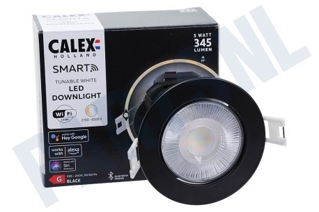 Calex  429272 Smart Wifi CCT Downlight, Black