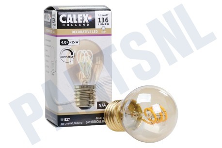 Calex  1001001500 LED Flexible Filament Goud E27 Dimbaar