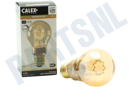 Calex  LED Glassfiber Standaard A60 Goud SMD E27 3,5W Dimbaar