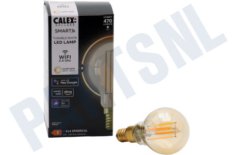 Calex  Smart LED Filament Rustic Gold Kogellamp E14 Dimbaar