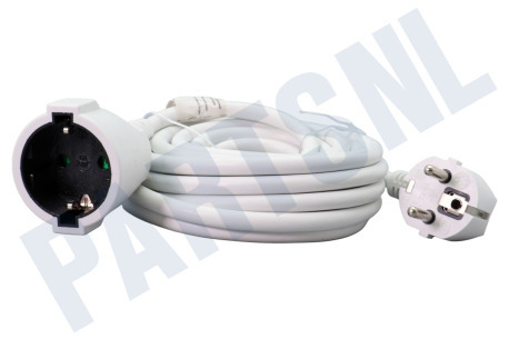 Exin  Snoer 3x1.5mm2 16A wit RA 5M