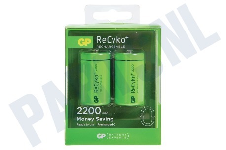 GP  LR14 ReCyko+ C 2200 - 2 oplaadbare batterijen