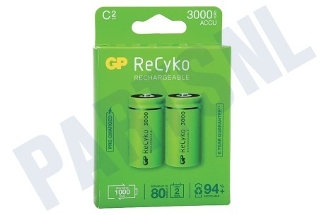 GP  LR14 ReCyko+ C 3000 - 2 oplaadbare batterijen