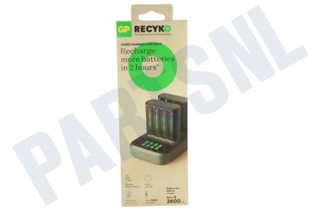 GP  M451 USB Batterijlader Dockingstation Recyko 8x AA 2600mAh