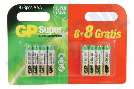 GP  LR03 Super Alkaline AAA 8+8