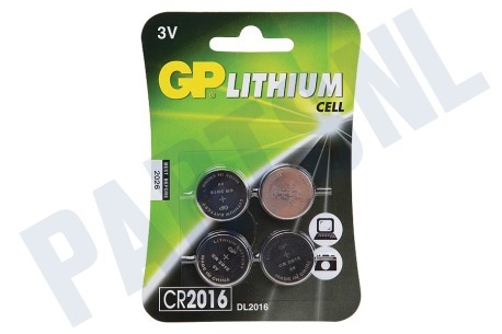 GP  CR2016 CR2016 GP Lithium knoopcel 3V