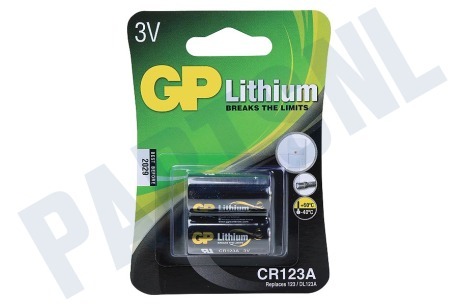 GP  CR123A CR123A batterij GP Lithium 2 stuks