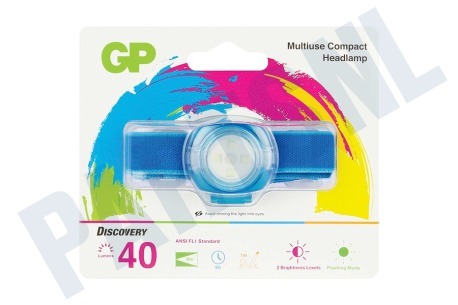 Universeel  CH31 GP Discovery Hoofdlamp Blauw