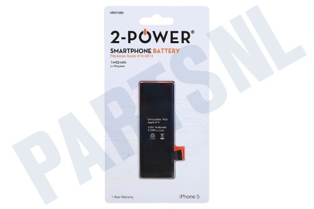 2-Power  616-0613 Accu iPhone 5 Li-Polymer mAh 3.8V