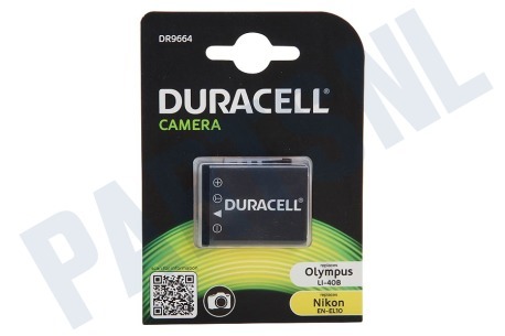 Duracell  DR9664 Accu Nikon EN-EL10, Casio NP-80 Li-Ion 3.7V 700mAh