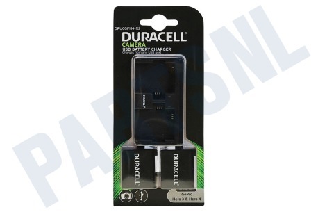 Duracell  DRUCGPH4-X2 Camera USB Battery Charger GoPro Hero 3 & 4
