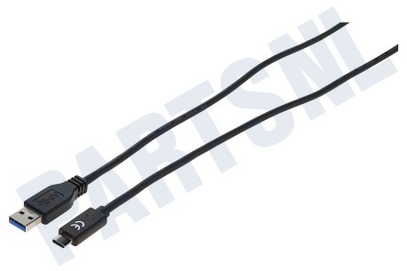 Duracell  USB5031A Type C USB Kabel Zwart 1 Meter
