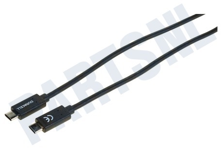 Duracell  USB5030A USB C - USB C Kabel Zwart 1 Meter