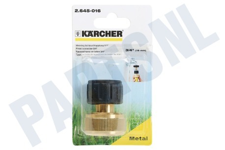 Karcher  2.645-016.0 Messing Slangkoppeling 3/4"