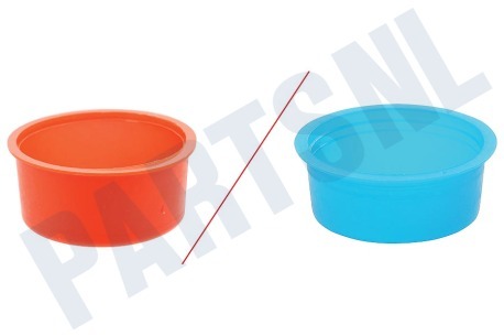 Dps  Dop PVC dop blauw/rood 40mm