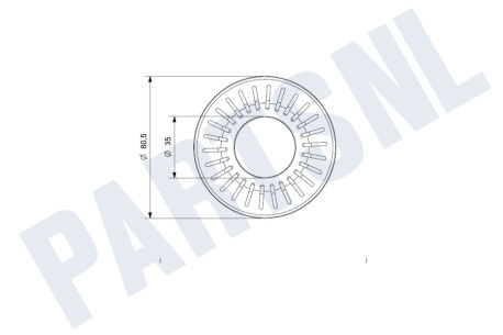 Reginox  R1182 Afvoerzeef Comfort RVS grote knop
