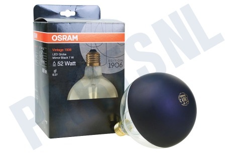 Osram  Osram Vintage 1906 LED Globe Mirror Black 7W E27