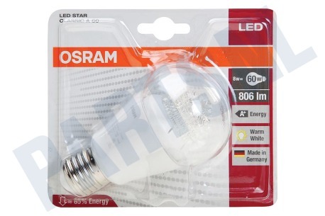 Osram  LED Star Classic A60 Helder 8W E27 806lm