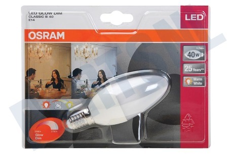 Osram  LED Glow Dim Classic B40 Mat Dimbaar 6.5W E14 470lm