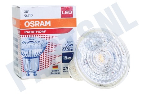 Osram  4058075608214 Parathom Reflectorlamp GU10 PAR16 2,6W