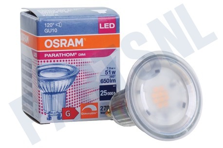 Osram  4058075609013 Parathom Reflectorlamp GU10 PAR16 7.2W Dimbaar