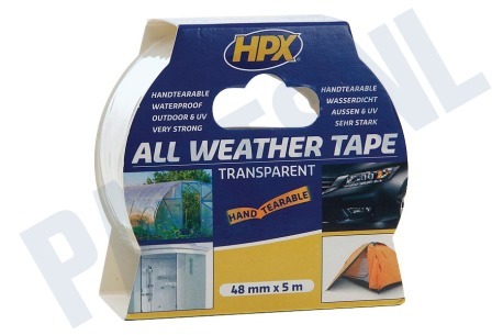 Universeel  AT4805 All Weather Tape Transparant 48mm x 5m