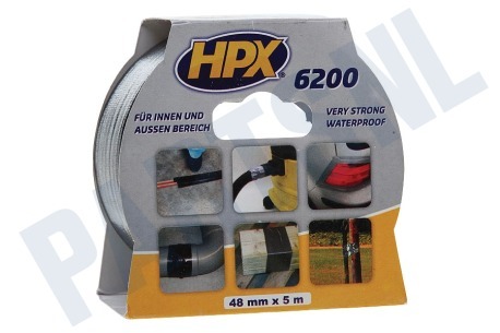 HPX  6200 Pantsertape Repair Zwart 48mm x 5m