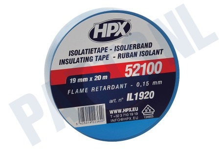 HPX  52100 PVC Isolatietape Blauw 19mm x 20m