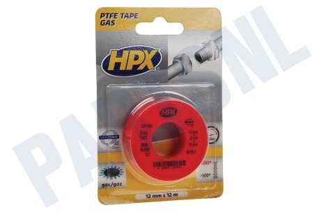 HPX  PT0012 PTFE tape gas 12mtr, 12mm breed
