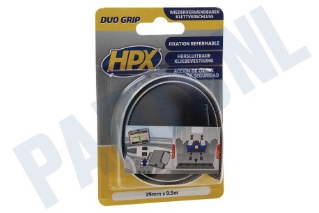 HPX  DG2500 Duo Grip Hersluitbare Klikbevestiging 25mm x 0,5m