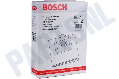 Bosch Stofzuiger 460448, 00460448 Stofzuigerzak papier, 4 stuks in doos