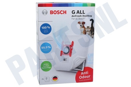 Bosch Stofzuiger BBZAFGALL Stofzuigerzak Type G All, Anti Odour