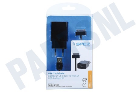 Spez  USB Thuislader Apple Lightning 2A incl. kabel 100cm