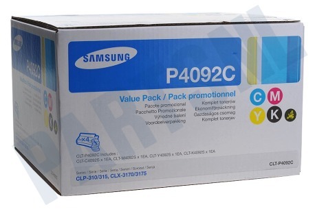 Samsung Samsung printer CLT-P4092C Tonercartridge CLT P4092C Zwart + kleur