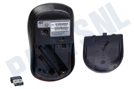 ACT  AC5135 Draadloze Muis 1600 DPI Rood