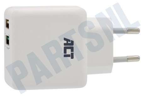 ACT  AC2125 2-Poorts USB Lader 4A met Quick Charge 3.0