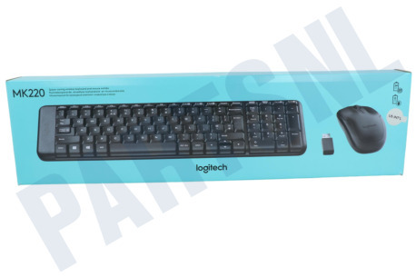 Logitech  920-003161 MK220 Muis + toetsenbord set, zwart, draadloos