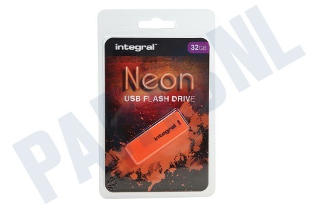 Integral  Memory stick 32GB Neon Orange USB Flash Drive