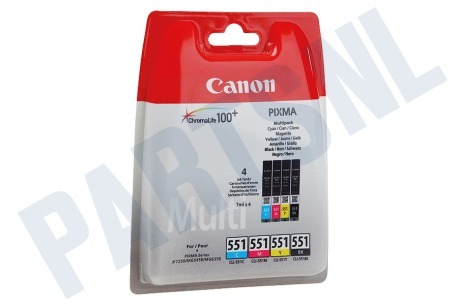 Canon  Inktcartridge CLI 551 BK/C/M/Y multipack