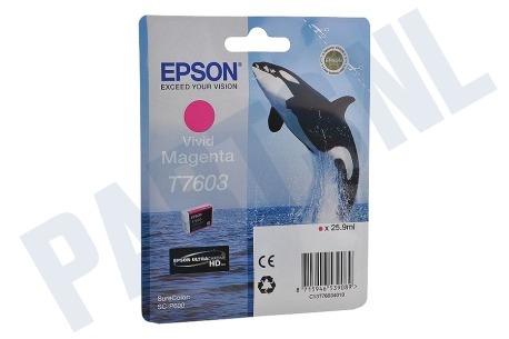 Epson  Inktcartridge T7603 Magenta Vivid