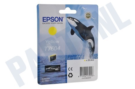 Epson  Inktcartridge T7604 Yellow